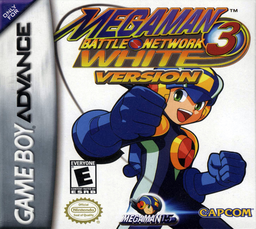 Battle Network Rockman EXE 3 box art for GameBoy Advance